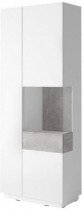 Vitrina Silke desna - bela/beton - 2484GY13
