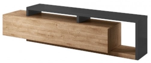 TV komoda Bota - antracit/ribbec hrast - 24JRFG40