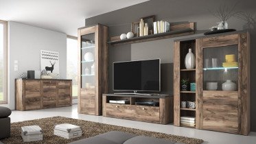 Helvetia meble - Komoda Larona velika - oreh satin/touchwood - 24Z6DZ25