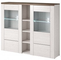 Vitrina Larona velika - sibiu larche/sonoma tartuf - 244BDZ46