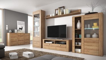 Helvetia meble - Vitrina Larona velika - hrast rivijera - 24XCDZ46