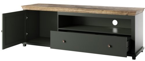 Helvetia meble - TV komoda Evora - zelena - 24ZRJU40