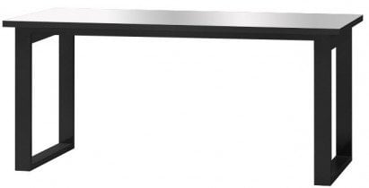 Raztegljiva jedilna miza Helio - Črna/sivo steklo - 24WXJW92