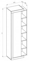 Helvetia meble - Vitrina Sintra - 24BSKS05
