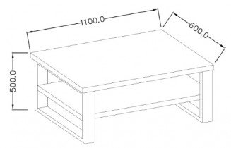 Helvetia meble - Klubska miza Halle - 24N0HK99