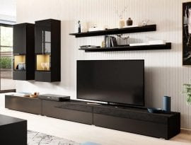 Dnevni regal Athens - črn supermat - 24W1LG10