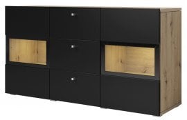 Komoda Baros - artisan/črna supermat - 24RCBM26