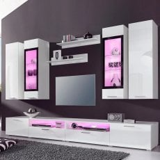 Dnevna soba Sarah 280 cm - Bela - 22972210