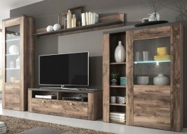 Dnevna soba Larona - oreh satin/touchwood - 24Z6DZ10