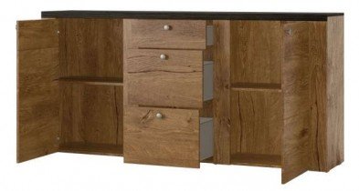 Helvetia meble - Komoda Larona velika - lefkasov hrast/touchwood - 24L6DZ25