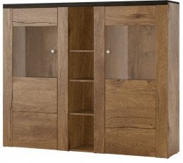 Vitrina Larona velika - lefkasov hrast/touchwood - 24L6DZ46