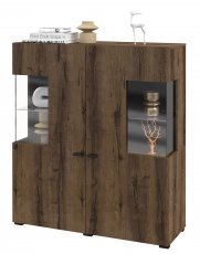 Vitrina Coby - Monastery hrast/črn onyks - 24WBMB46