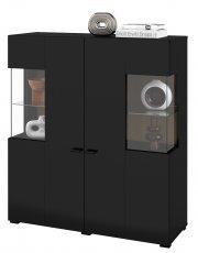 Vitrina Coby - Črn onyks/wotan hrast - 24WNMB46