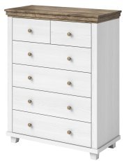 Komoda Evora S - bel pepel/hrast lefkas - 247DJU45