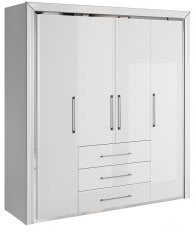 Garderobna omara Arno 4D3S - bela - 2497LF20