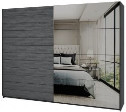 Garderobna omara Galaxy 270 cm - carbon hrast - 24CBEA69