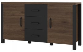 Komoda Olin - okapi oreh/črna - 24OKJC26