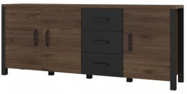 Komoda Olin - okapi oreh/črna - 24OKJC47