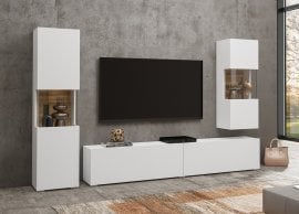 Dnevna soba Ava - bela/wotan hrast