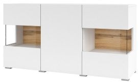 Komoda Ava - bela/wotan hrast - 249NLM25