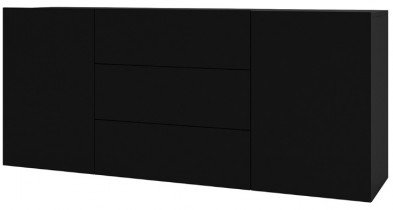 Helvetia meble - Komoda Ava - črn onyx/wotan hrast - 24WNLM26