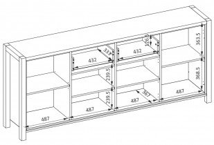 Helvetia meble - Komoda Aktiv - 24TWLK25