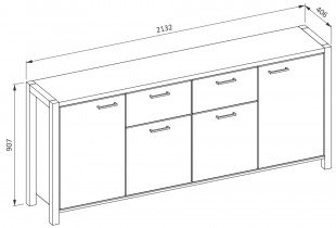 Helvetia meble - Komoda Aktiv - 24TWLK25