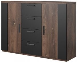 Komoda Sigma - hrast flagstaff/bakrena nit - 24FWLI26