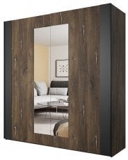 Garderobna omara Sigma - hrast flagstaff/jeklena nit - 24FSLI18