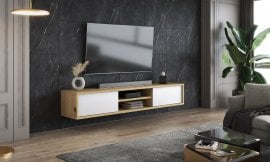 TV komoda Frida 2K - artisan hrast/bela - 249AMT40