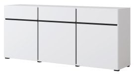 Komoda Cross - bela/bela-črna - 249WMY43