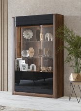 Vitrina Kasai - oreh columbia/črna sijaj - 24RWMI12