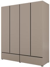 Garderobna omara Cross S 2 - congo/congo-črna - 24CWMY20