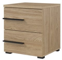 Nočna omarica Violla - oljen hrast/črn - leva - 24DOLP23