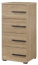 Komoda Violla - oljen hrast/črn - 24DOLP27