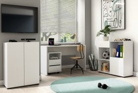 Komplet za pisarno Agapi - bel