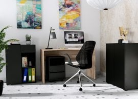 Komplet za pisarno Agapi - črna 