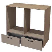 Helvetia meble - Omara za pralni stroj z 2 predaloma Roza - 30CDNO65
