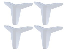 Nogice za kopalniški set Laura - bele - 3097NM80