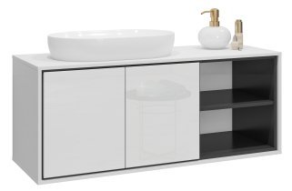 Helvetia meble - Omara pod umivalnik s predali Irvine - bela - 309WNP60