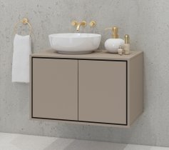 Helvetia meble - Omara pod umivalnik Irvine - kongo-črn/kongo - 30CWNP58