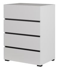 Komoda Cross - bela/bela-črna - 249WMY27