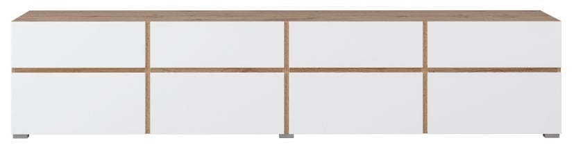 Helvetia meble - TV komoda Cross - hrast votan/bela - 24N9MY40