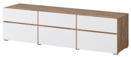 TV komoda Cross - hrast votan /bela - 24N9MY41