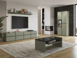 Dnevna soba in hodnik Cross - zelena/zelena-črna