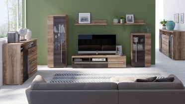 Helvetia meble - Komoda Roger - 132 cm - satenasti oreh/touchwood - 226ZZH43