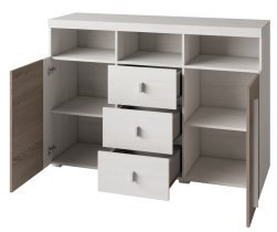 Helvetia meble - Komoda Roger - 132 cm - satenasti oreh/touchwood - 226ZZH43