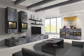 Dnevni regal Baros - schiefer - črna - 24B0BM10