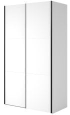 Garderobna omara z drsnimi vrati Easy - bela - 2497NW54