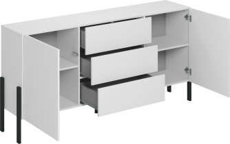 Helvetia meble - Komoda Jukon 2D3S - bela mat - 2497ND26